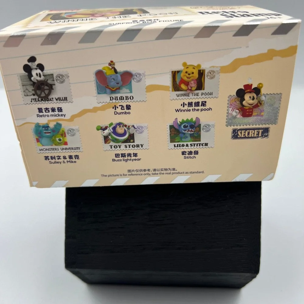 MINISO Disney Retro Stamp Surprise Box Sealed Blind Box Mickey Pooh Stitch